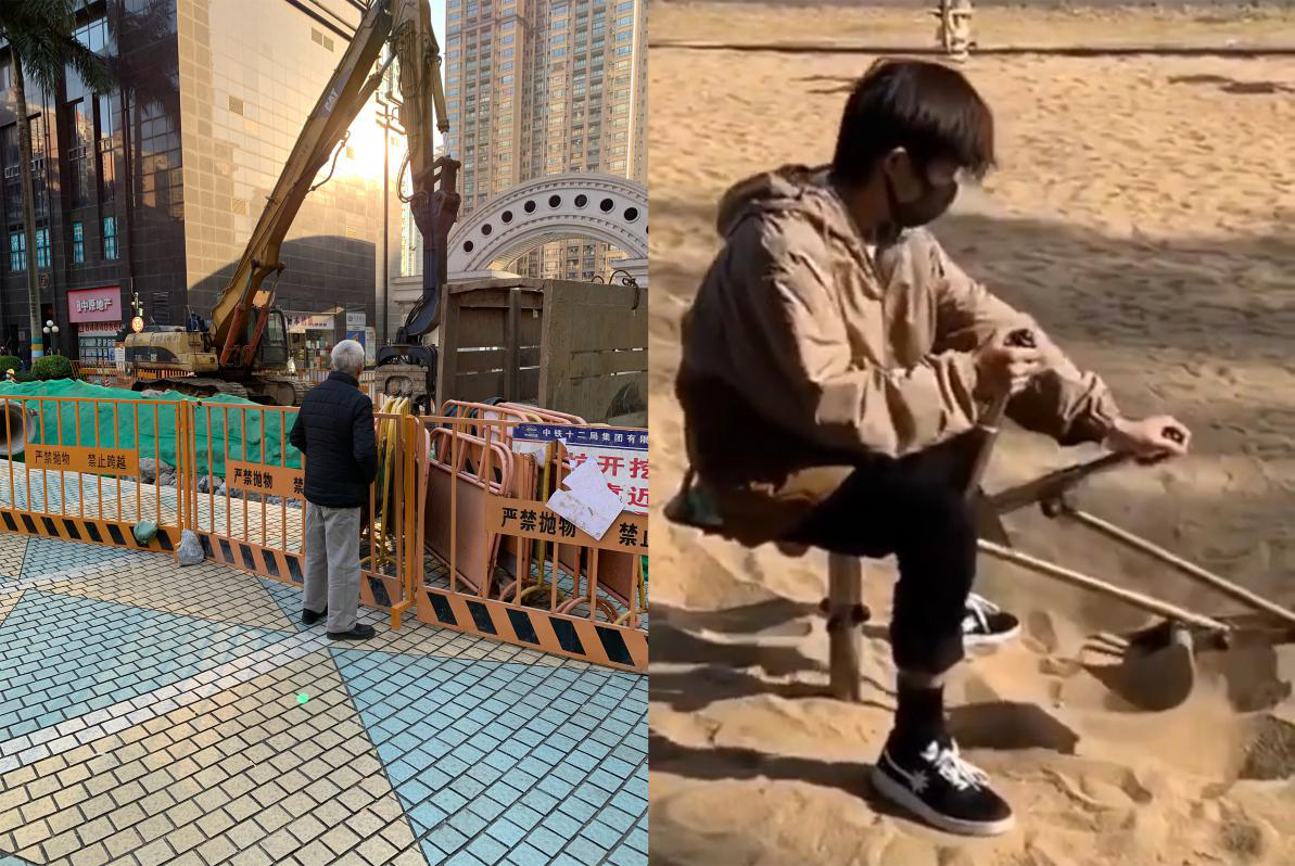 易烊千玺开挖掘机？明星也逃不过无数男人的梦想配图2