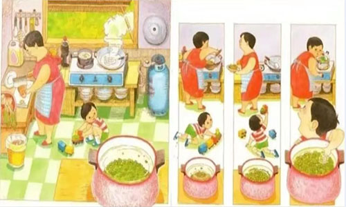 《妈妈买绿豆》儿童绘本故事分享配图2
